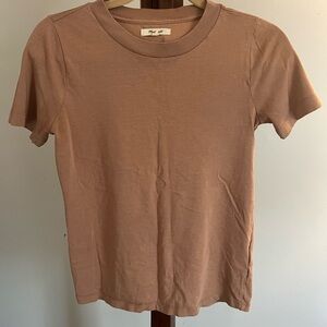 Madewell Short Sleeve Tan Tee